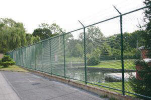 green chain link fence for sale