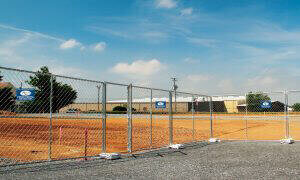 chain link fence panel rentals