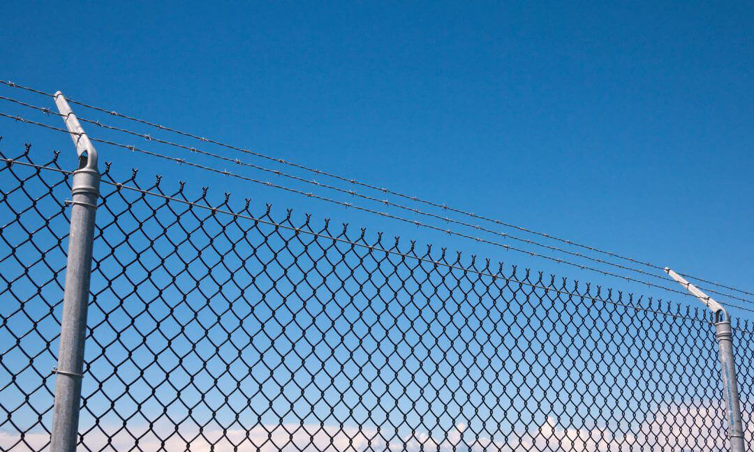 chain-link-wire-fence-with-barbed-wire - Master-Link Supply