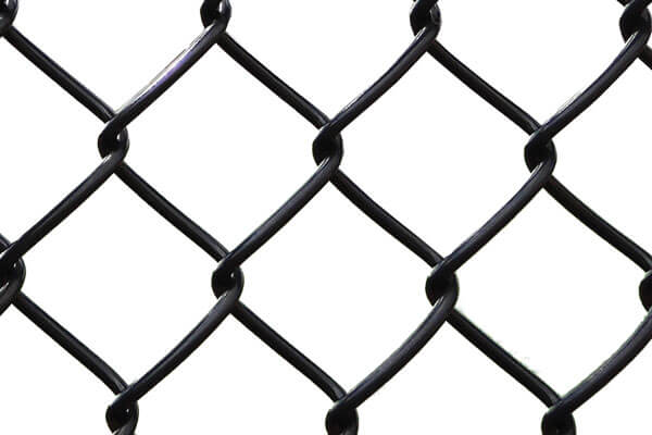 black vinyl coated chain link wire